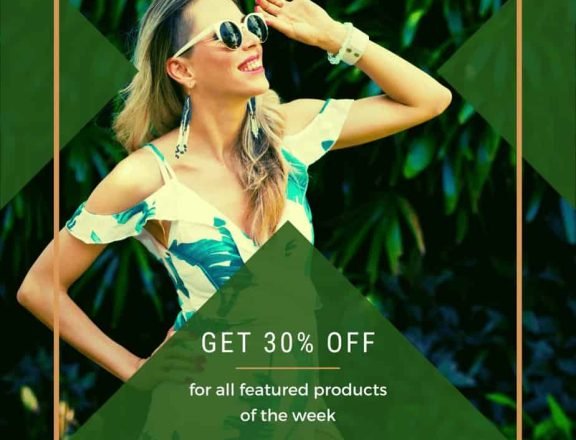 Green Minimalist Fashion Sale Instagram Post